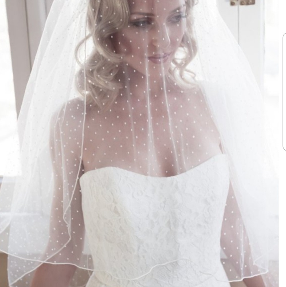 Dotted bridal veil